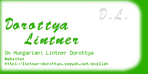 dorottya lintner business card